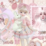 Pink dollete service bot